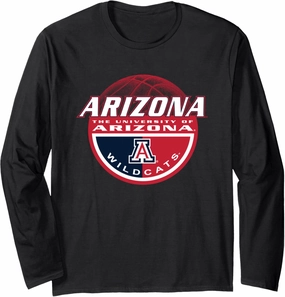 Arizona Wildcats Basketball Dunk Logo Officially Licensed Long Sleeve T-Shirt
