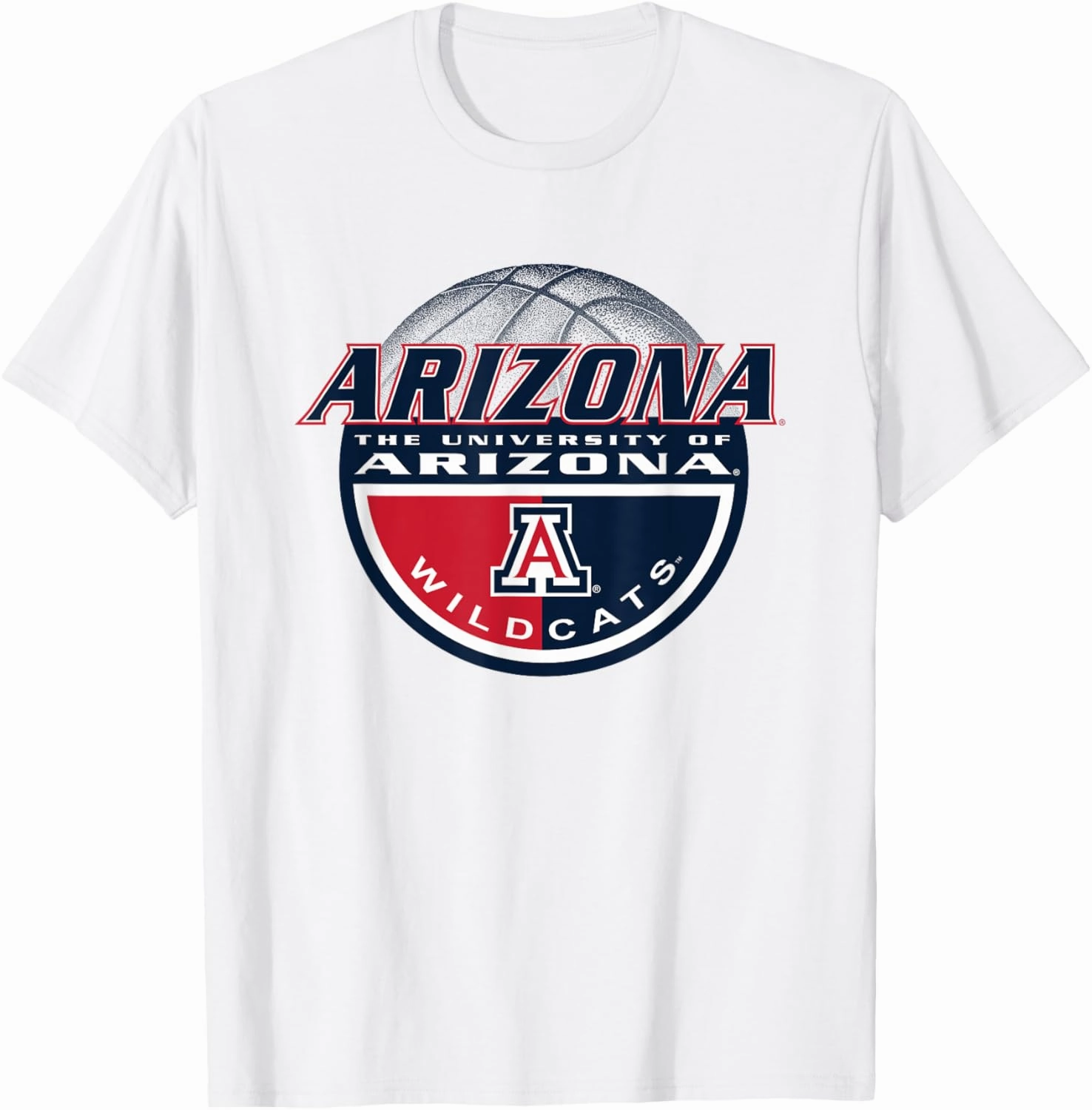 Arizona Wildcats Basketball Dunk White Officially Licensed T-Shirt