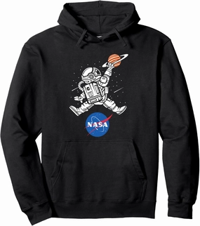 Astronaut Basketball Jump NASA Pullover Hoodie