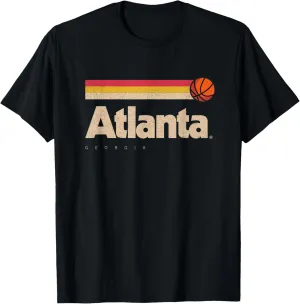 Atlanta Basketball B-Ball City Georgia Retro Atlanta T-Shirt