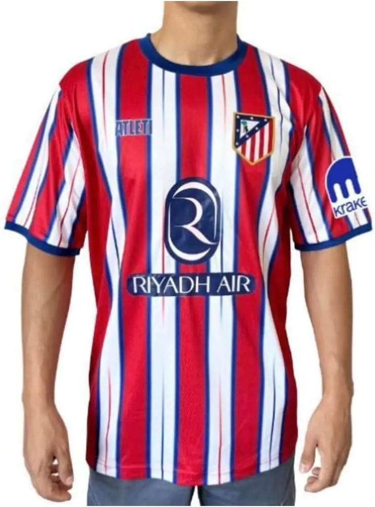 Atletico de Madrid Jersey 2025. at. Madrid Home Shirt 24/25 J. Alvarez 19#. 100% Polyester.