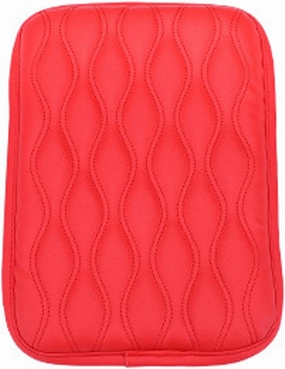 Automobile Armrest Covers for Ligier JS50/JS60/Myli/Pulse 4/Be Sun/Be Two/OptiMax/X-Pro/X-Too, Center Console Armrest Box Booster Cushion, Auto Console Pad, Interior Accessories,D-Red