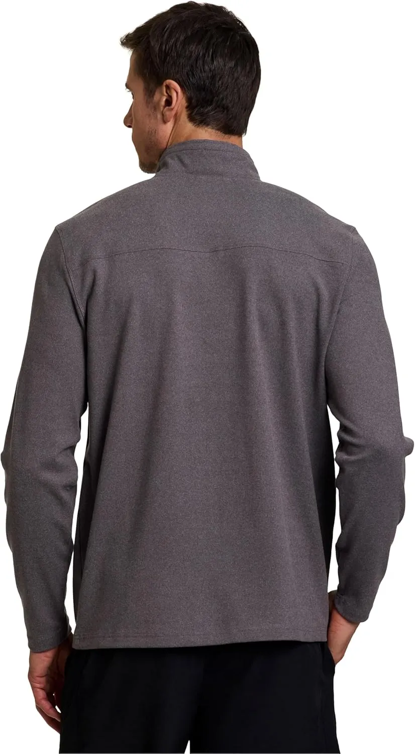 Avalanche Men's 1/4 Zip Sweatshirt, Lightweight Partial Zip Mock Neck Long Sleeve Top Soft Mini Corduroy Pullover for Hiking