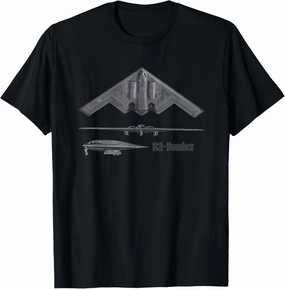 B-2 Stealth Spirit Bomber American Strategic Aircraft AV T-Shirt