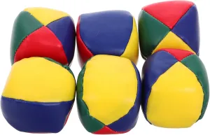 Bags Round Ball Shaped 6pcs Kids Indoor Bean Bag Toss Soft Pu Material Safe for Children