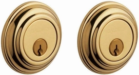Baldwin Estate 8232.003 Low Profile Traditional Double Cylinder Deadbolt in Polished Brass