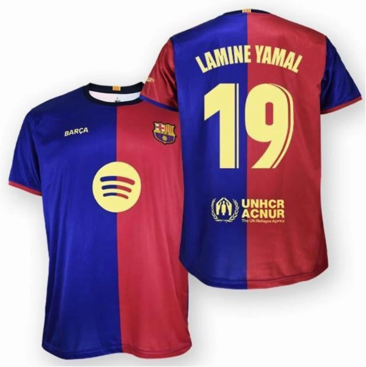 Barcelona FC Jersey. Barcelona Home Shirt 24/25 LAMINE YAMAL#. 100% Polyester. Classic fit. Official Barça.