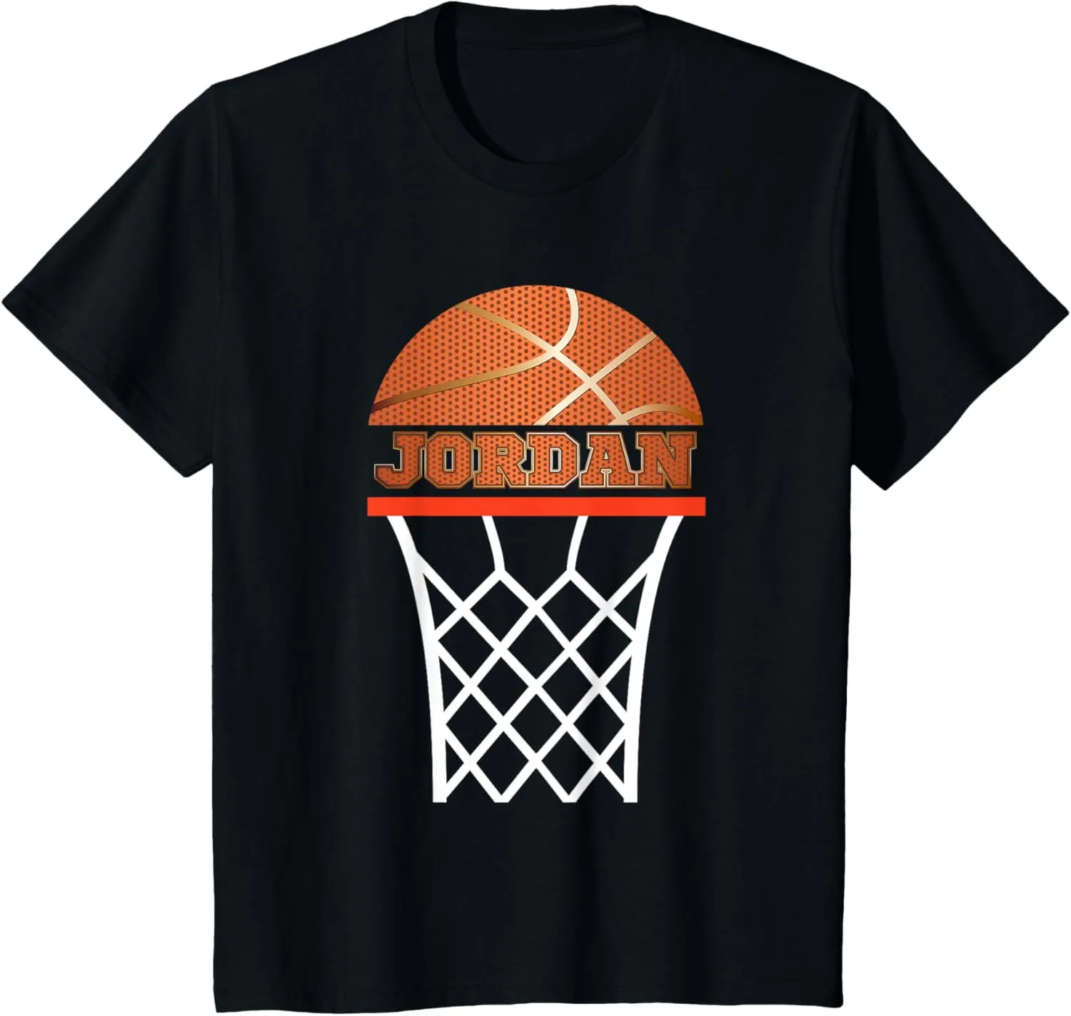 Basketball T-shirt Jordan Custom Name Gift For Boys, Youths T-Shirt