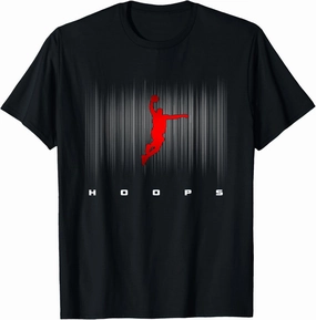 Basketball Clothing Basketball T-Shirt - Black, Small, Classic Fit, Short Sleeve, Unisex-Adults, Boys