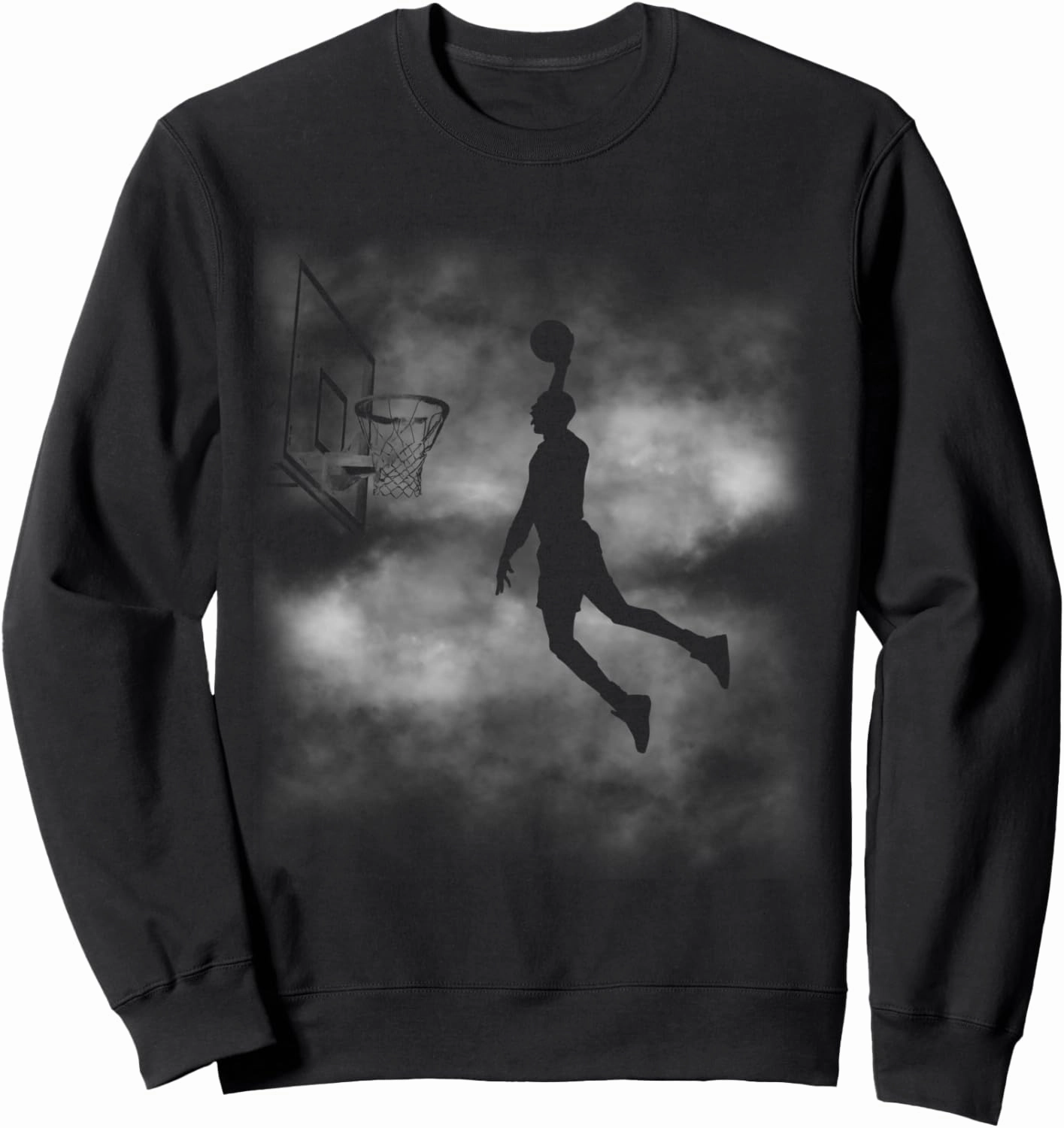 Basketball Dunk Silhouette Sportswear Design Slam Vision Sweatshirt
