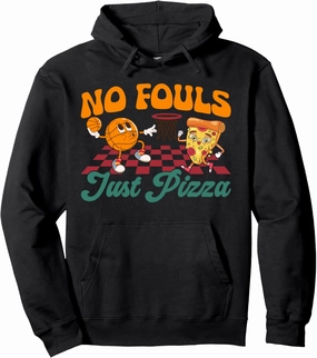 Basketball Pizza Dunk Lovers Food Pizza Pullover Hoodie