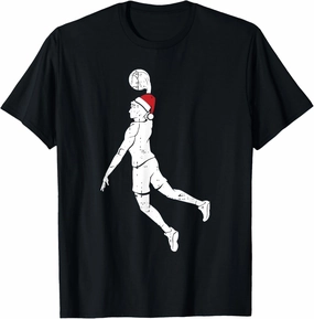 Basketball Player Dunk Christmas Pajama Cool Sport X-Mas T-Shirt