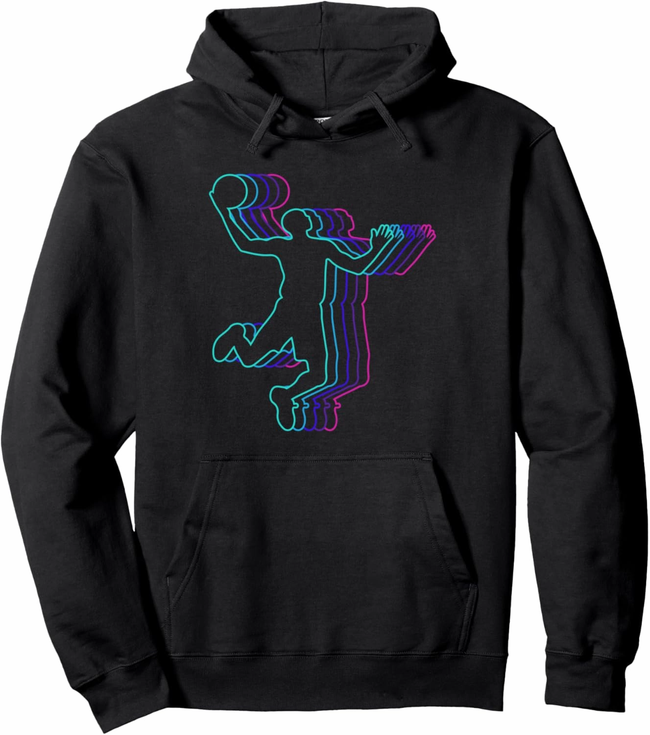 Basketball Silhouette Slam Dunk Basketball Pullover Hoodie