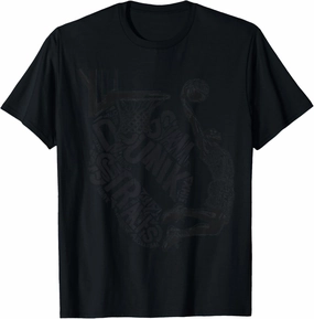 Basketball Slam Dunk Typography T-Shirt