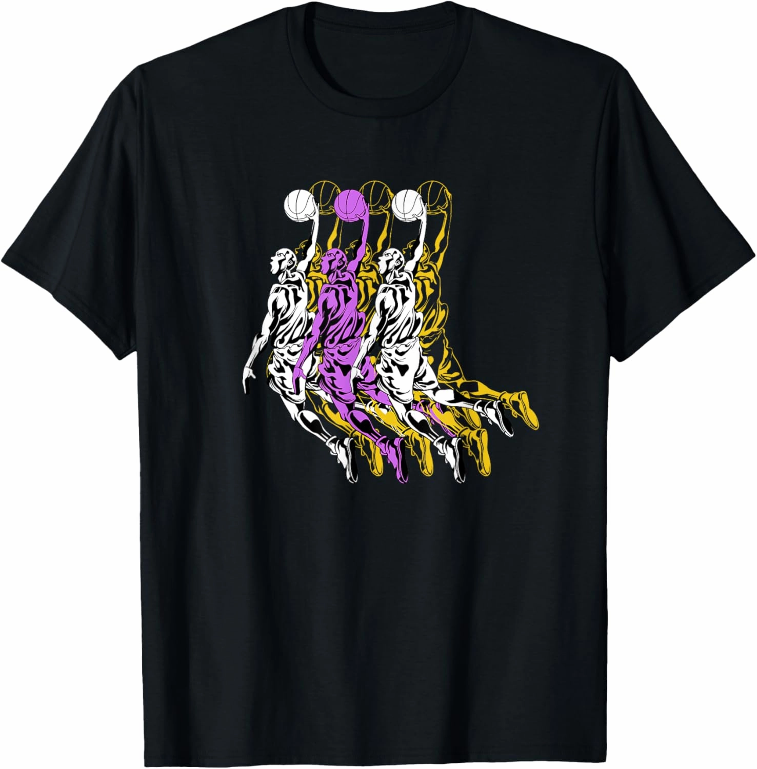 Basketball Star Player Slam Dunk Sports Fan Athlete Coach T-Shirt