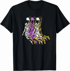 Basketball Star Player Slam Dunk Sports Fan Athlete Coach T-Shirt