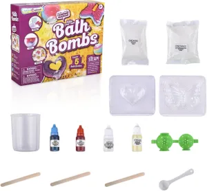 Bath Bomb Science Kit for Kids – Make 5 Custom Fizzy Bath Bombs with Molds, Colors, and Fragrances – Fun & Educational STEM Activity for Children Ages 8 for Learning & Bath Time Fun