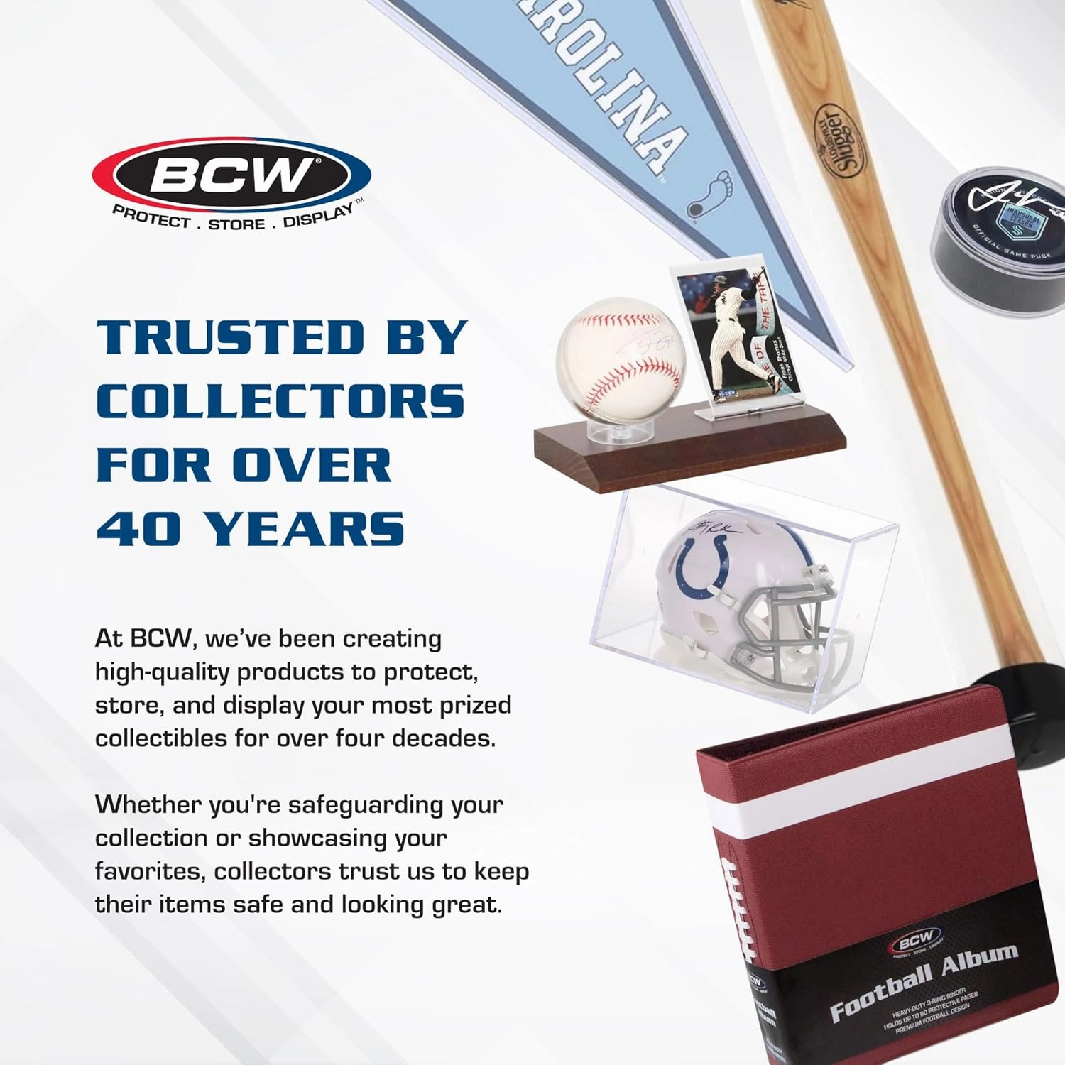 BCW Sports Showcases | Protective Memorabilia Holder with UV Resistance | Ideal for Sports Collectibles | Acrylic Display Cases for Autographed Balls and Mini Helmets (Mini Helmet - 2 Pack)
