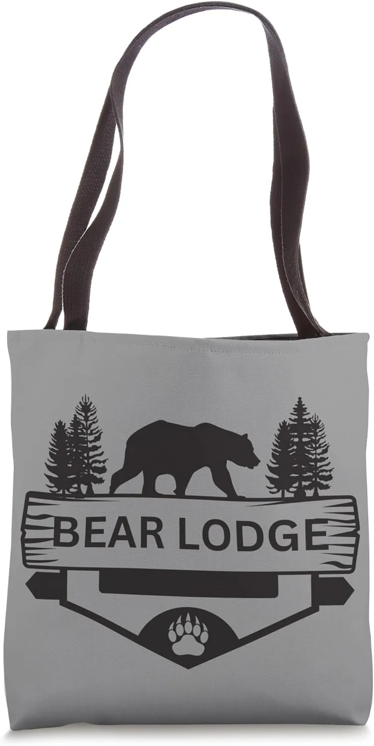 Bear Lodge Wyoming Wildlife Bear Hiking Camping Skiing Tote Bag