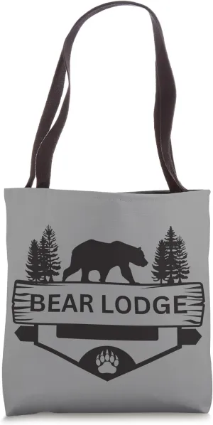 Bear Lodge Wyoming Wildlife Bear Hiking Camping Skiing Tote Bag