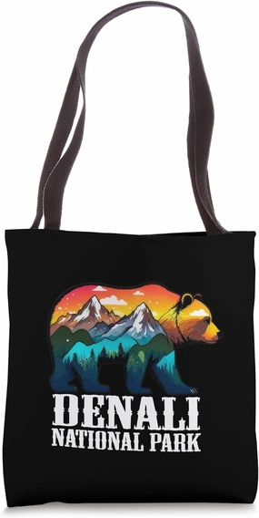 Bear Denali National Park Alaska wildlife trip Glacier Bay Tote Bag