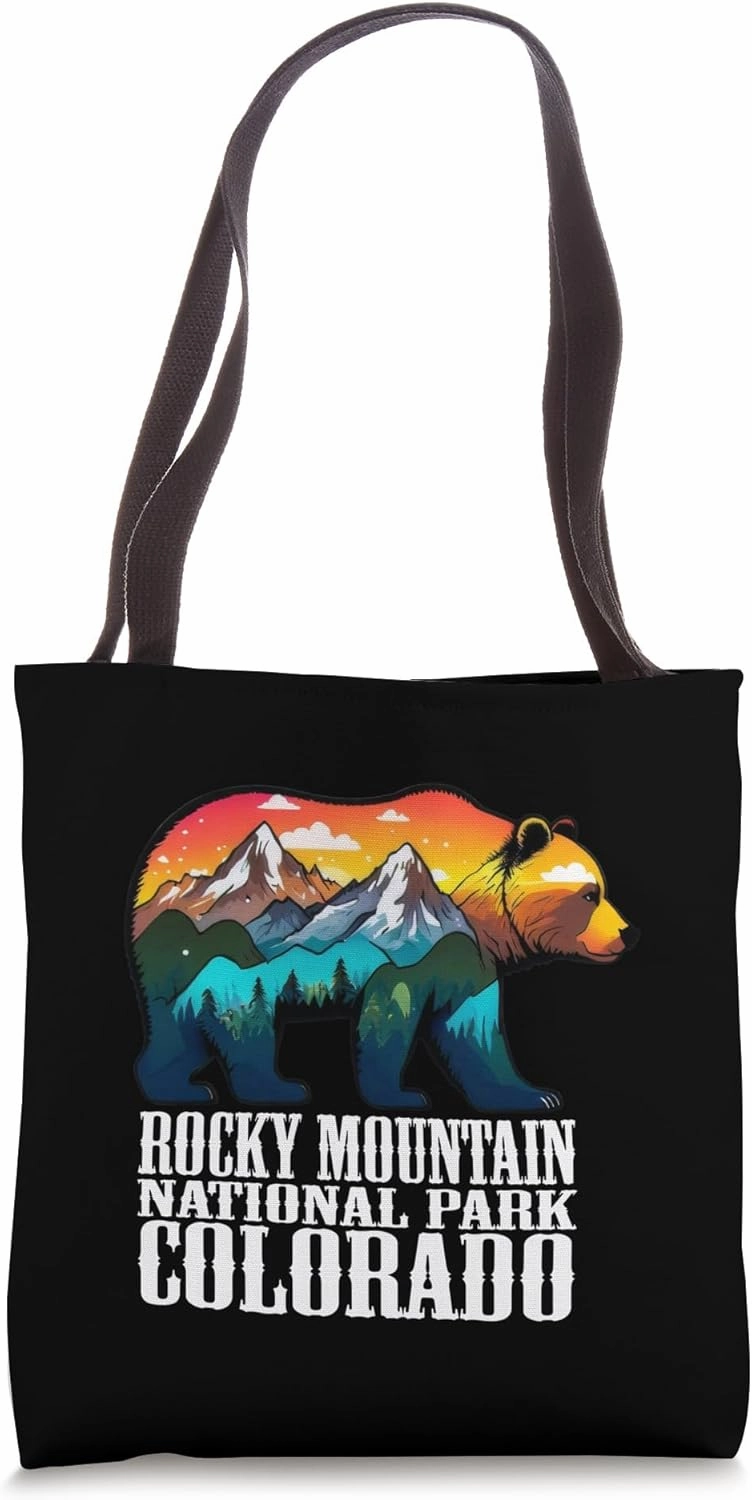 Bear Rocky Mountain National Park Colorado family Denver Dad Tote Bag