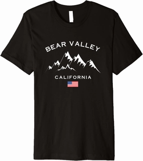 Bear Valley Ski Resort Skiing Souvenir California Premium T-Shirt