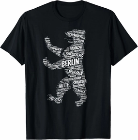 Berlin Bear Landmark City Districts Germany Souvenir T-Shirt