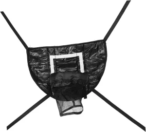 BESPORTBLE Trampoline Basketball Hoop Boys and Girls Trampoline Accessory Black Height-Adjustable Backboard