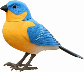 BESPORTBLE Electric Singing Bird Toy Voice-Controlled Interactive Bird Plaything for Home Decoration Material Funny Stimulation Toy for Boy Girl and Adults