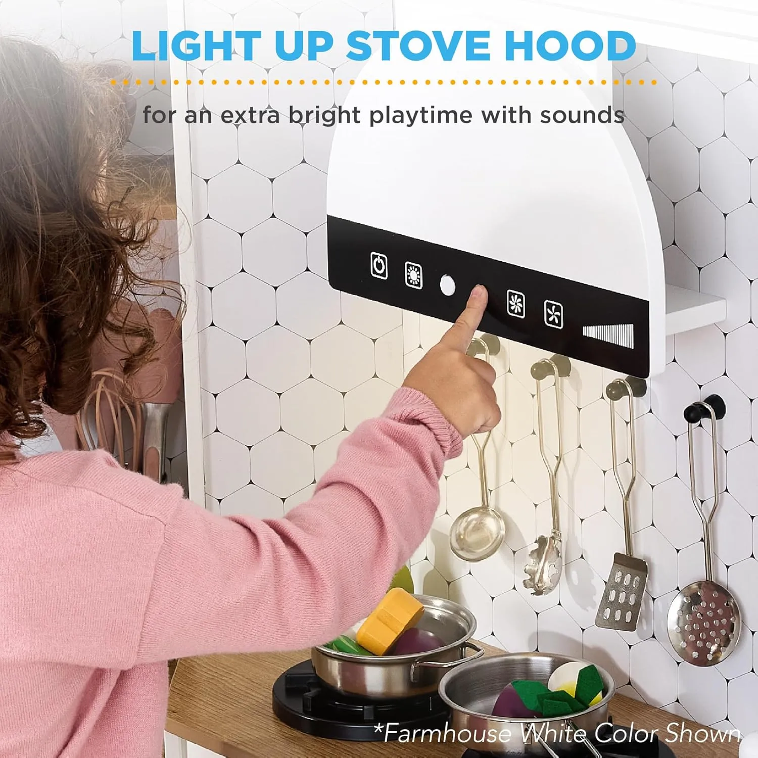 Best Choice Products Pretend Play Corner Kitchen, Ultimate Interactive Wooden Kids Playset w/Lights & Sounds, Ice Maker, Hood - Sage