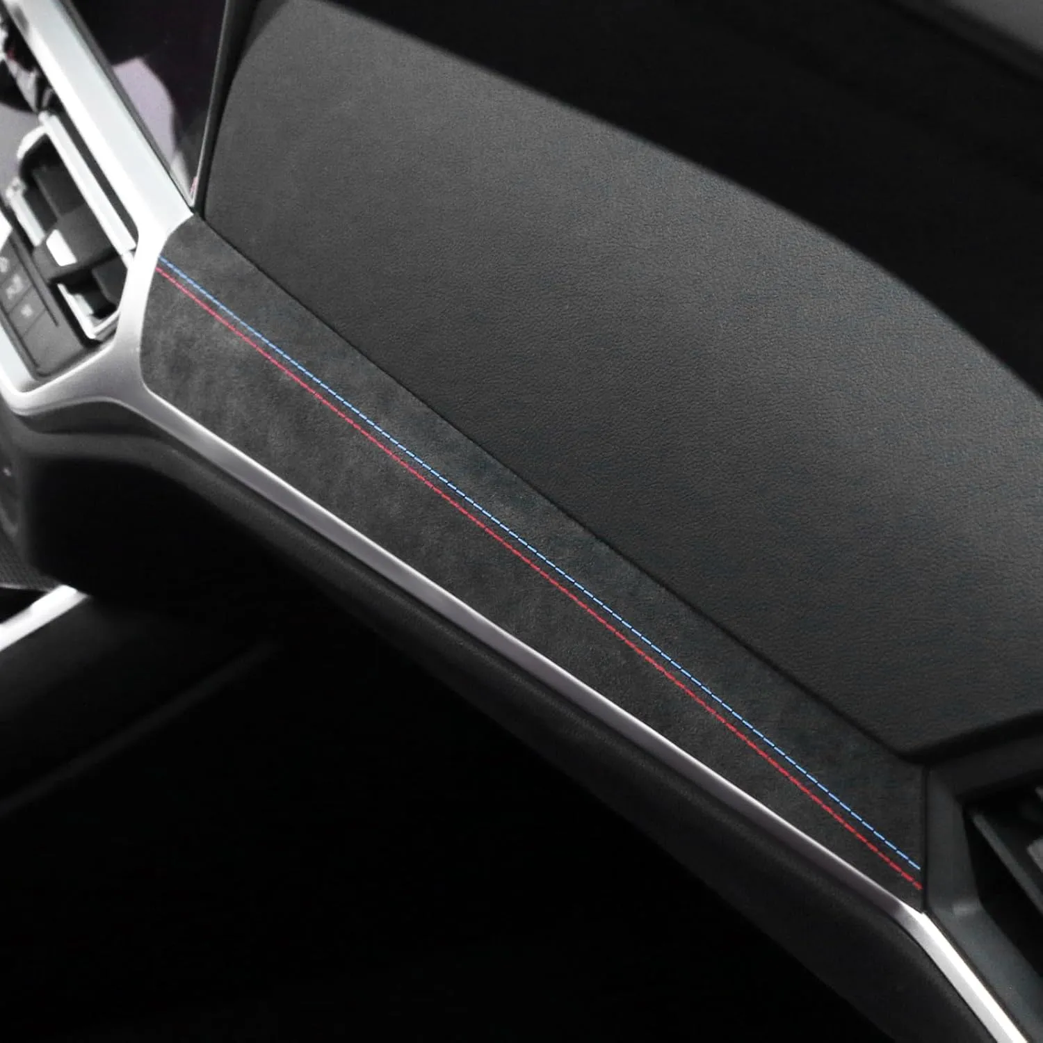 Betterhumz Car Central Instrument Dashboard Cover Trim Compatible with BMW G20 G28 G42 G23 3 4 Series 318i 320i 330i M340i 2020-2023 Car Interior Accessories for Alcantara Style A