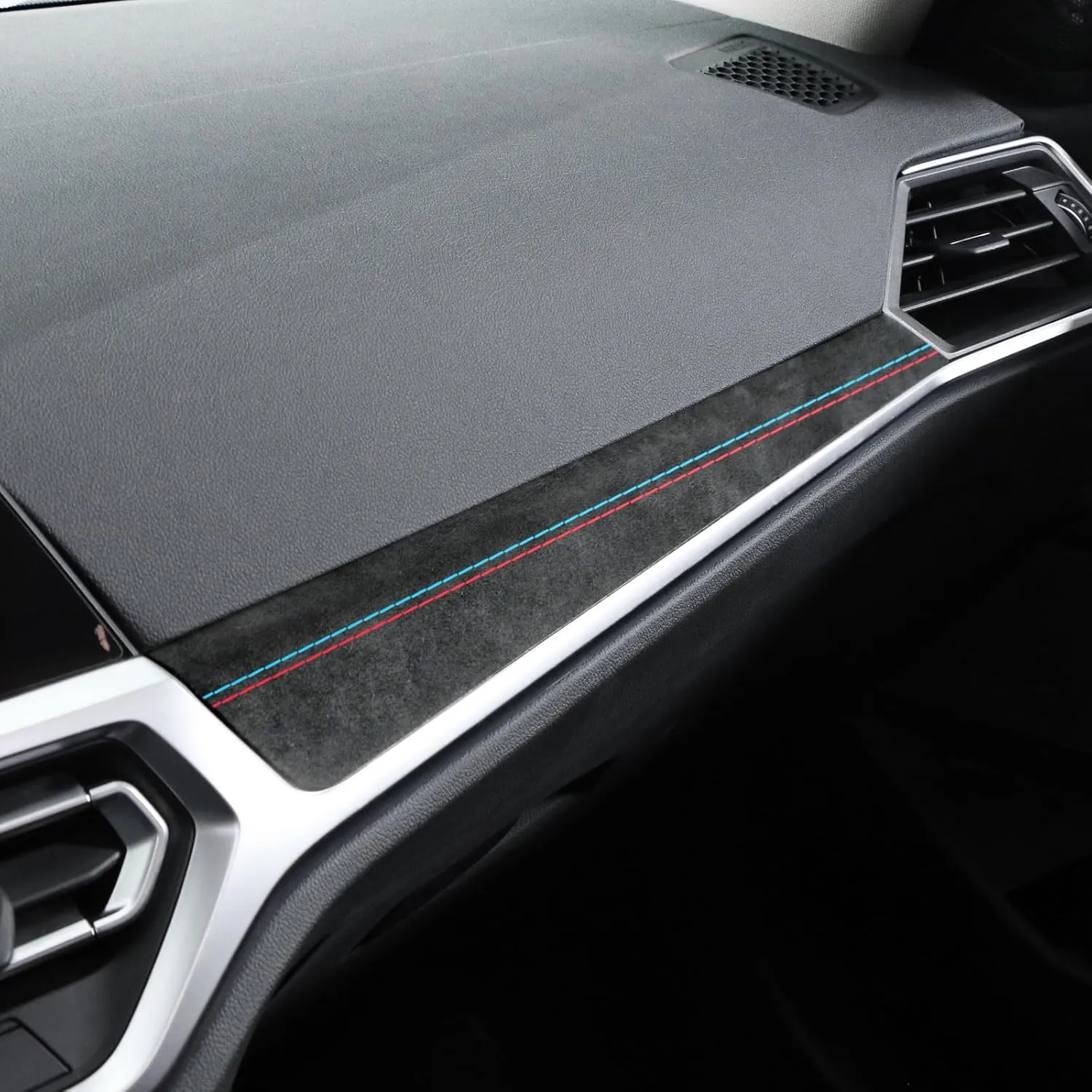 Betterhumz Car Central Instrument Dashboard Cover Trim Compatible with BMW G20 G28 G42 G23 3 4 Series 318i 320i 330i M340i 2020-2023 Car Interior Accessories for Alcantara Style A