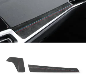 Betterhumz Car Central Instrument Dashboard Cover Trim Compatible with BMW G20 G28 G42 G23 3 4 Series 318i 320i 330i M340i 2020-2023 Car Interior Accessories for Alcantara Style A