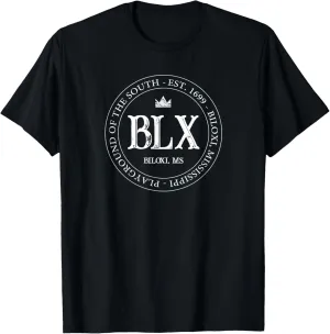 Biloxi MS Mississippi Logo Patch Badge T-Shirt
