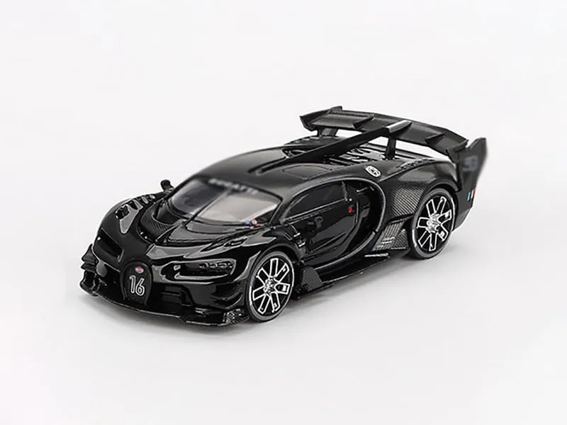 Black and Carbon Limited Edition 1/64 Diecast Model Car by Mini GT MGT00795