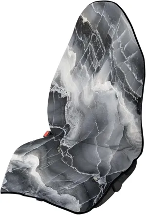 Black Marble Sweat Towel Car Seat Cover for Gym Running Athletes Waterproof Car Seat Cover Protector Front Seats Only Stain Resistant Bench Seat Covers Universal Fit Most Vehicles