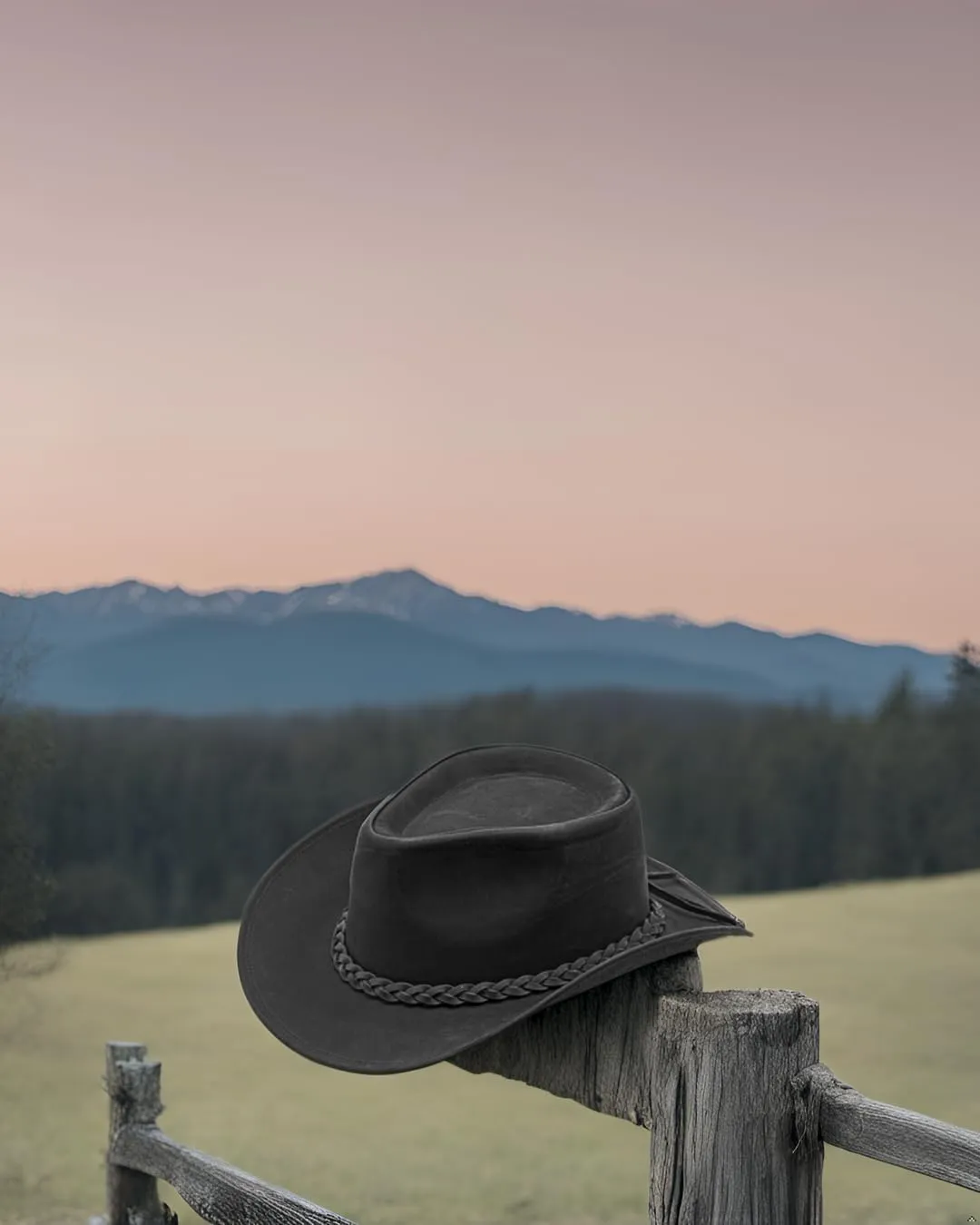 Block Grain Leather Cowboy Hat for Men Women Shape able into Out Back hat Durable Leather Hats for Men | Western hat