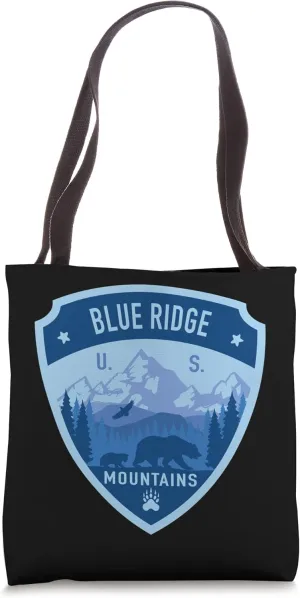 Blue Ridge Mountains USA Design Tote Bag