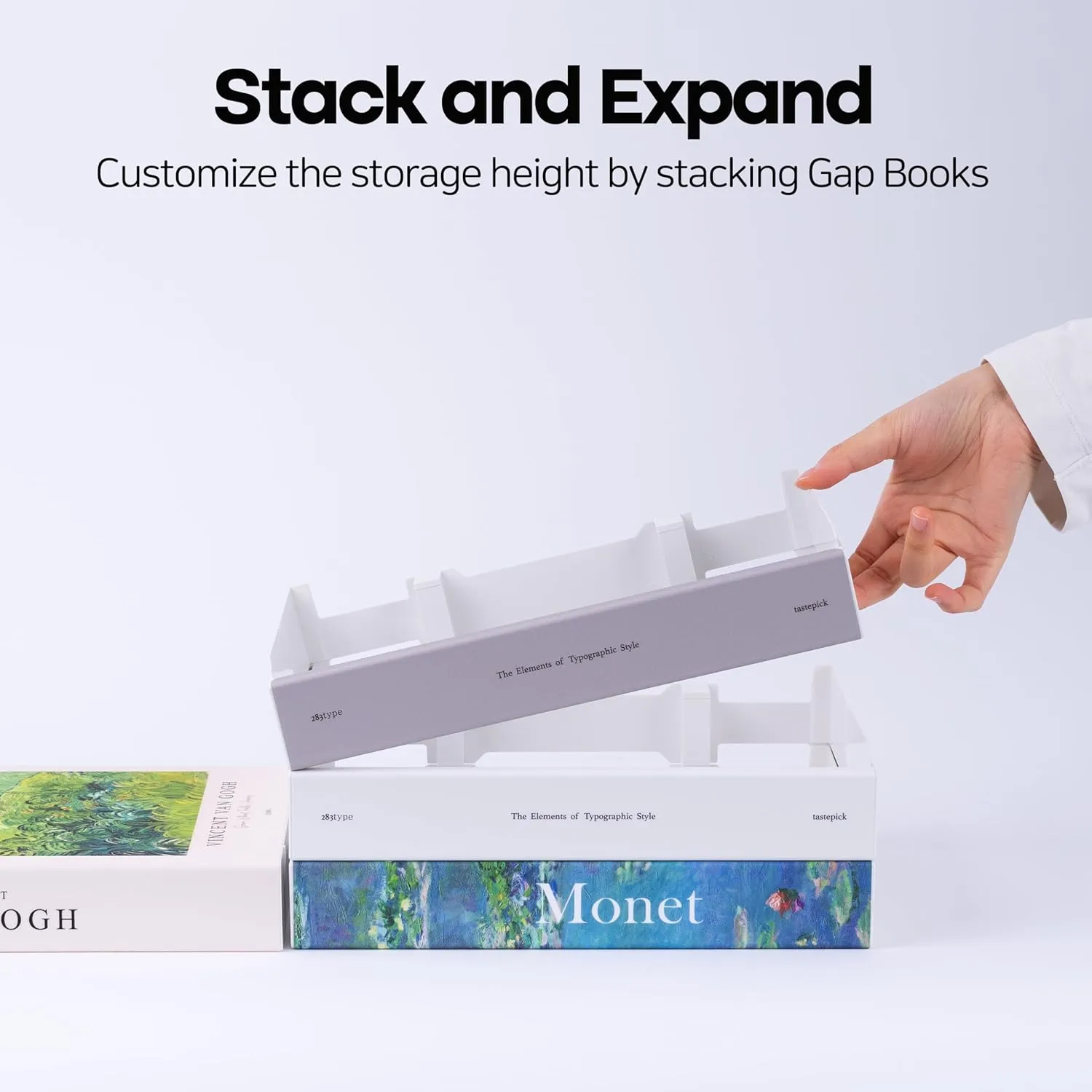 Book Shape Decorative Cable Management Box - Expandable Cable Organizer Box with Magnetic Closure for Home & Office (Libert Paris, Standard)