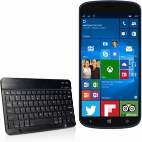 BoxWave Keyboard Compatible with Archos 50 Cesium - SlimKeys Bluetooth Keyboard, Portable Thin with Chiclet-Style Keys - Jet Black