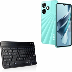 BoxWave Keyboard Compatible with Xgody 13 Pro - SlimKeys Bluetooth Keyboard, Portable Thin with Chiclet-Style Keys - Jet Black