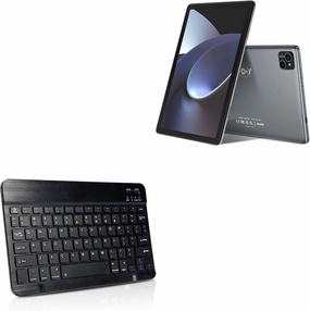 BoxWave Keyboard Compatible with Xgody M10 (10.1 in) - SlimKeys Bluetooth Keyboard, Portable Thin with Chiclet-Style Keys - Jet Black