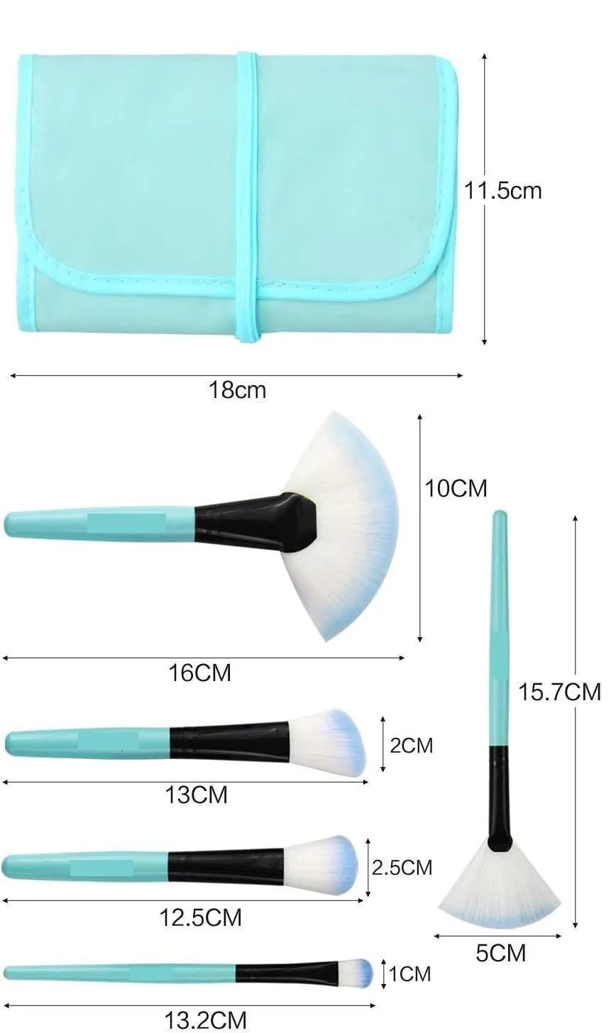 Brush set make up,Make Up Brush Set, Professional 32 Piece Makeup Brushes Foundation Powder Cream Eyebrow Eyeliner Concealer Kabuki Brush With(Color:Blue)