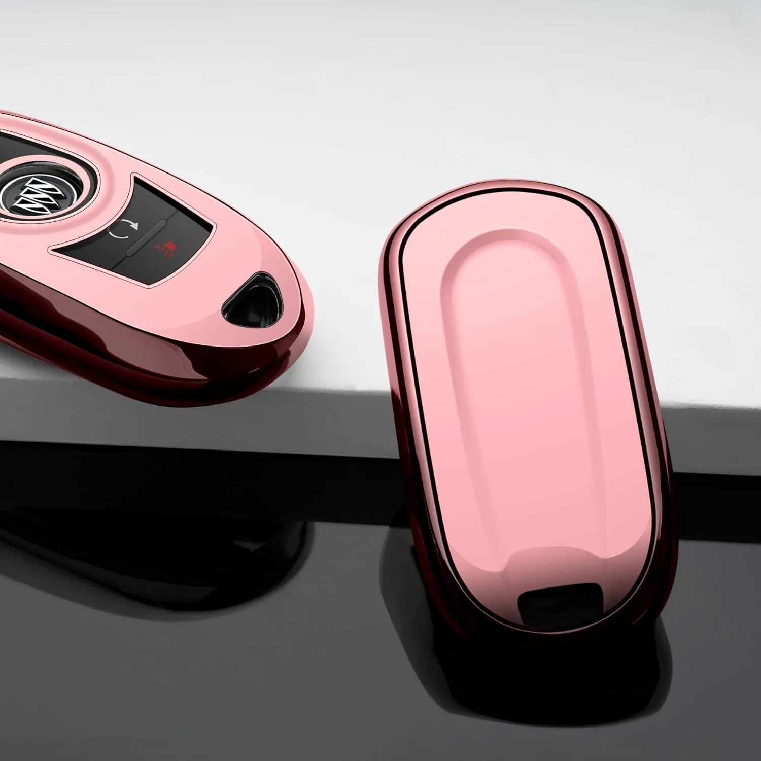 Buick Key Fob Cover Car Key Protector Case Key Chain Holder Accessories Pink