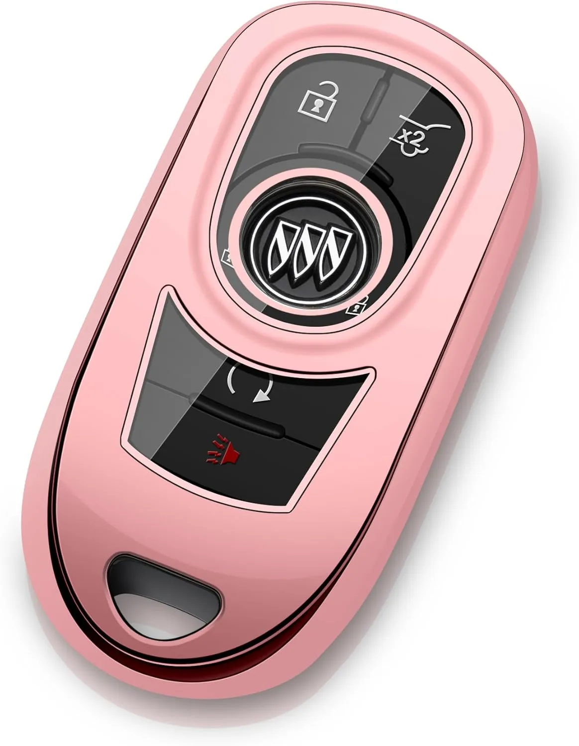 Buick Key Fob Cover Car Key Protector Case Key Chain Holder Accessories Pink