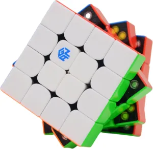 Bukefuno GAN 460 M 4x4x4 Cube Puzzle Stickerless Gans 460M 4x4 Magnetic Speed Puzzle GAN460 Cube