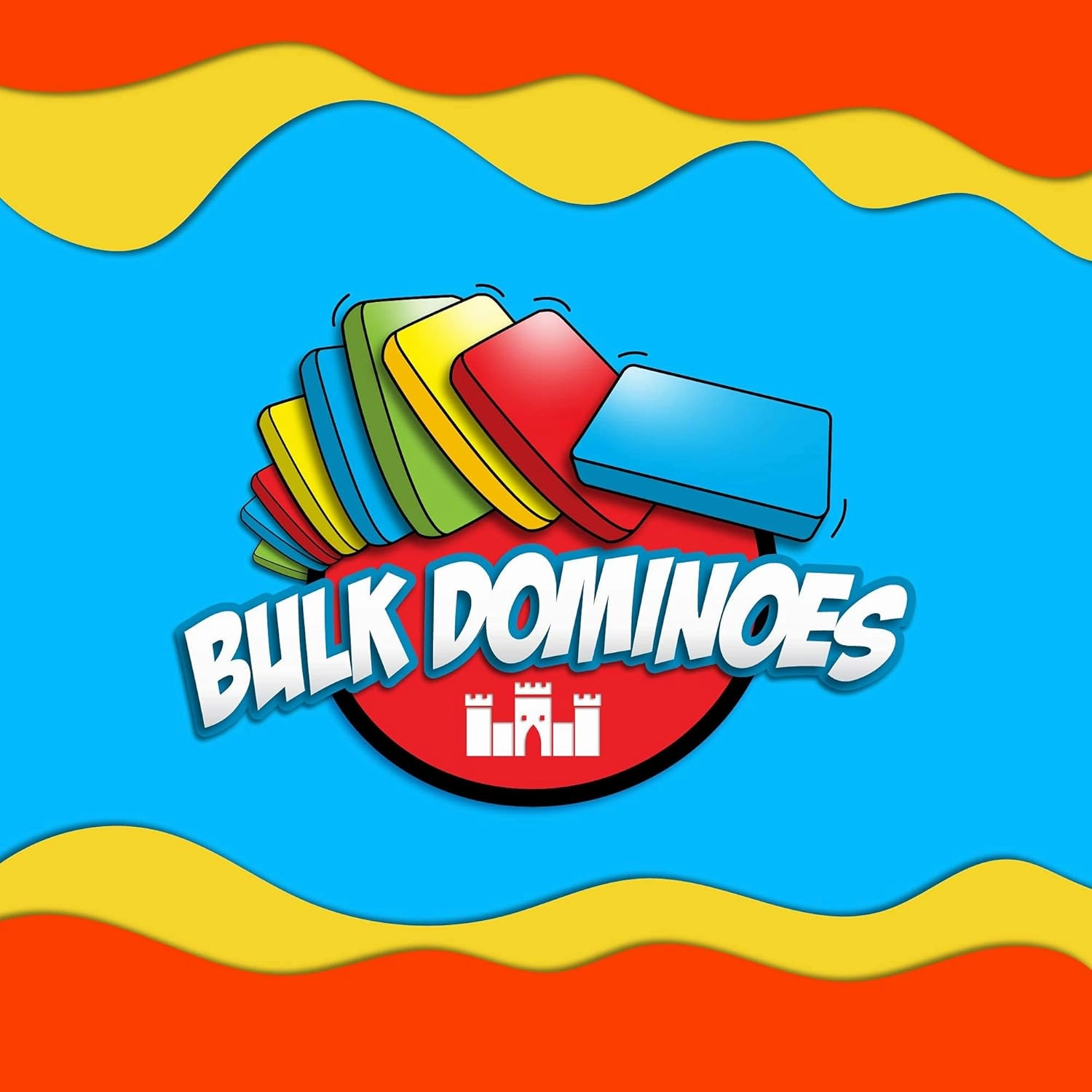 Bulk Dominoes Kinetic Domino Kit | Dominoes Set, STEM STEAM Small Toys, Family Games for Kids, Kids Toys and Games, Building, Toppling, Chain Reaction Sets (Jumpstarter)
