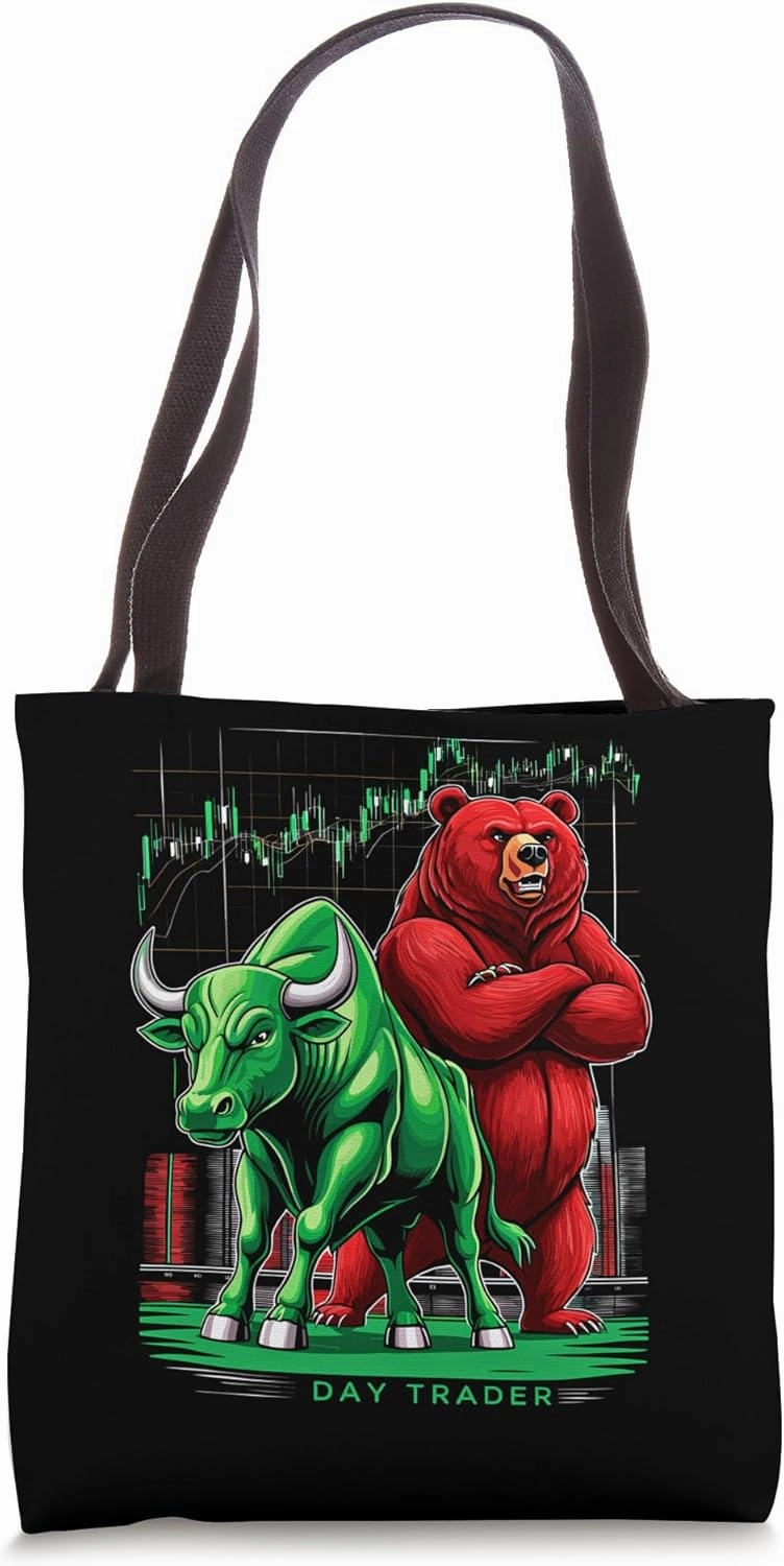 Bull Bear Forex Trader Day Trader Capitalism Capitalist Tote Bag