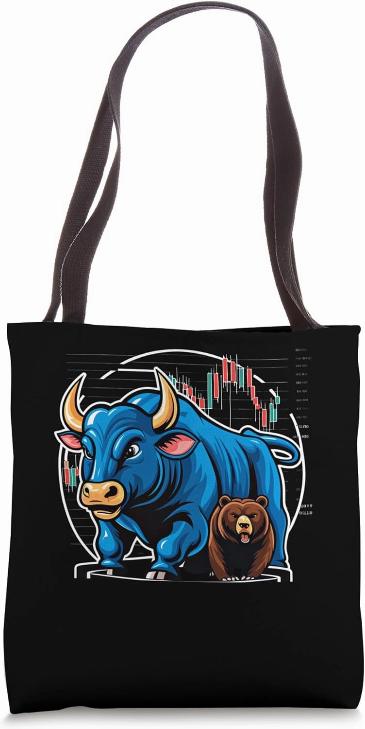 Bull Bear Market Forex Trader Capitalism Capitalist Tote Bag